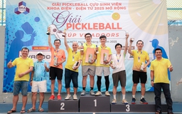 Quy tụ anh tài tại một giải pickleball cựu sinh viên Trường ĐH Bách khoa