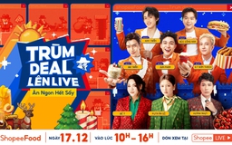 B.O.F bắt tay dàn KOL tung ‘vạn’ deal ngon giảm 50% lên live 17.12 trên ShopeeFood