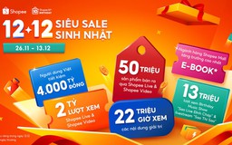 Shopee Live, Shopee Video giữ vững phong độ 'vua chốt đơn' dịp 12.12 Siêu Sale Sinh Nhật