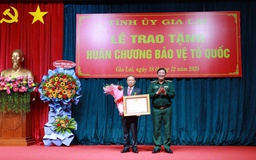 Bí thư Tỉnh ủy Gia Lai nhận Huân chương Bảo vệ Tổ quốc
