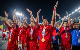 Quá đã hình ảnh U.22 Việt Nam quật ngã Thái Lan ngay tại Rajamangala, giành HCV SEA Games 33