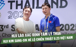 HLV Lào chuẩn bị tâm lý, HLV Kim Sang-sik bất ngờ hé lộ chiến thuật U.23 Việt Nam