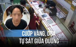 Cướp tiệm vàng, nam thanh niên cầm dao dọa tự sát nếu bị bắt