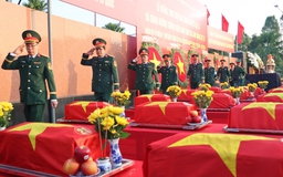 Trang trọng lễ truy điệu, an táng 41 hài cốt liệt sĩ