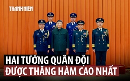 Chủ tịch Tập Cận Bình thăng quân hàm cao nhất cho hai tư lệnh quân khu