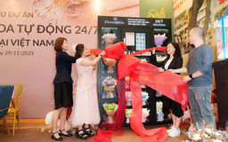 Flower & Go ra mắt máy bán hoa tự động 24/7 tiên phong tại Việt Nam