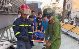 TP.HCM: Điện giật cháy quần áo, nam công nhân may mắn thoát chết