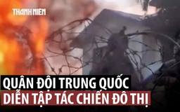 Binh sĩ Trung Quốc tập trận tác chiến đô thị