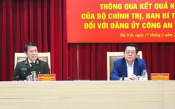 Thông qua kết quả kiểm tra của Bộ Chính trị đối với Đảng ủy Công an T.Ư