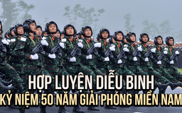 Cận cảnh hợp luyện diễu binh, diễu hành kỷ niệm Ngày đất nước thống nhất