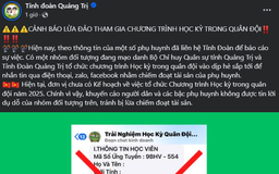 Xuất hiện thông tin giả mạo về đăng ký Học kỳ quân đội tại Quảng Trị