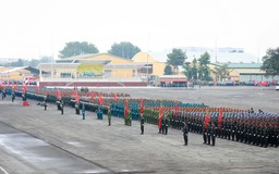 Hôm nay lực lượng vũ trang hợp luyện diễu binh, diễu hành tại sân bay Biên Hòa