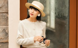 Trẻ trung và thời thượng với trang phục màu kem