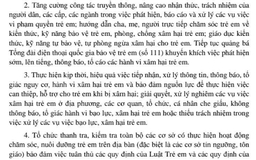 Tổng kiểm tra cơ sở chăm sóc, nuôi dưỡng trẻ trên cả nước