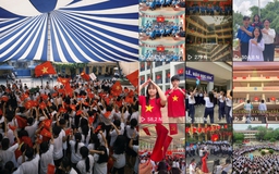 Trường học từ Nam chí Bắc rợp bóng cờ hoa với nhiều hoạt động mừng 30.4