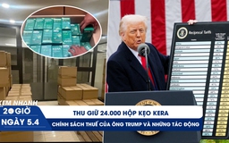 Xem nhanh 20h ngày 5.4: Thu giữ 24.000 hộp kẹo Kera | Chính sách thuế của ông Trump và những tác động