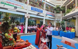Thiêng liêng lễ giỗ tổ Hùng Vương trong trường học TP.HCM