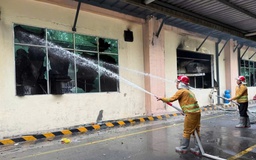 Xử lý nhanh vụ cháy trong khu công nghiệp Trảng Bàng