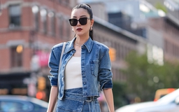 Chân váy denim là trang phục không bao giờ thiếu của phái nữ