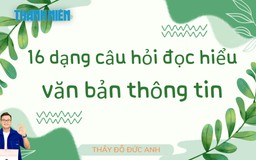 BÍ QUYẾT ÔN THI THPT 2025 | Môn Ngữ văn | Chuyên đề 1 | 16 dạng câu hỏi đọc hiểu văn bản thông tin