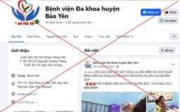 Tạo Facebook giả bệnh viện, kêu gọi tiền từ thiện