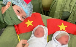 Chào đời đúng ngày 30.4, cặp song sinh được đặt tên Thống Nhất và Hòa Bình