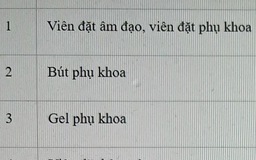 Viên đặt phụ khoa được công bố là trang thiết bị y tế