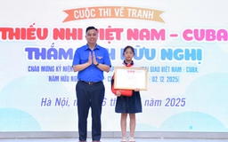 Nữ sinh Hà Nội đoạt giải nhất cuộc thi vẽ tranh Việt Nam - Cuba