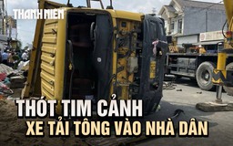 Xe tải tông vào nhà dân, một người tử vong, nhiều người bị thương
