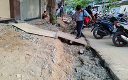 Thi công vỉa hè quá lâu