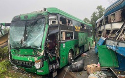 Tai nạn giữa hai xe khách trên QL14, nhiều người bị thương