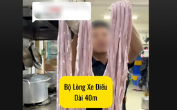 Hà Nội kiểm tra cơ sở 'khoe' bộ lòng se điếu dài 40 m