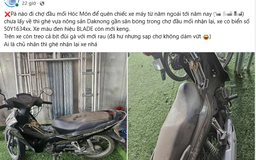 Hy hữu ở TP.HCM: Đi chợ mất xe máy nhiều tháng bỗng nhiên tìm lại được