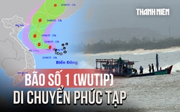 Bão số 1 di chuyển phức tạp, nguy cơ đổi hướng vào Bắc bộ