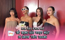 Hoa hậu H’Hen Niê ‘bế’ bụng bầu vượt mặt đi show thời trang