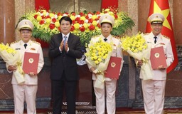 Chủ tịch nước thăng cấp bậc hàm thượng tướng cho 3 thứ trưởng Bộ Công an