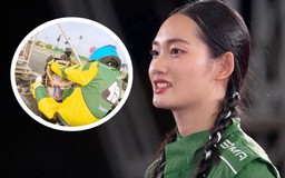 Á hậu Quỳnh Anh gặp tai nạn trên đường đua xe