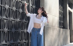 Quần ống rộng và giày thể thao, bộ đôi năng động cho mùa hè