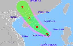 Áp thấp nhiệt đới gây gió giật cấp 9, sóng cao 4 m ở Hoàng Sa