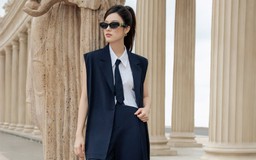 Diện áo vest không tay mùa hè theo phong cách tối giản, sang trọng