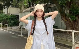 Phá vỡ giới hạn với phong cách váy ngoài quần cá tính