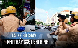 Tài xế dừng đỗ sai bỏ chạy khi CSGT ghi hình phạt nguội