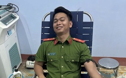 Hai chiến sĩ công an vượt 40 km hiến máu cứu người nguy kịch trong đêm