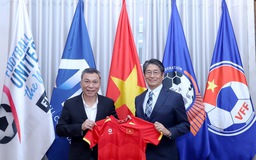 Chủ tịch VFF Trần Quốc Tuấn có cuộc làm việc quan trọng cùng Đại sứ Nhật Bản tại Việt Nam