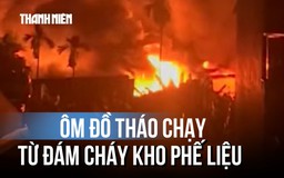Nháo nhào vì cháy lớn kho phế liệu ở xã Bà Điểm