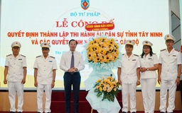 Thành lập Thi hành án dân sự Tây Ninh và đơn vị trực thuộc