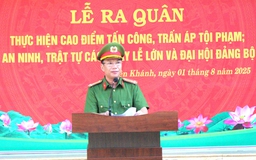 Công an xã Diên Khánh ra quân tháng cao điểm trấn áp tội phạm