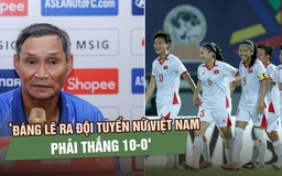 HLV Mai Đức Chung: ‘Đáng lẽ ra đội tuyển nữ Việt Nam phải thắng 10-0'
