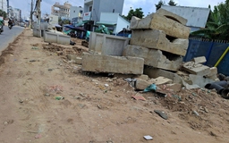 Thi công đường quá lâu, làm khổ dân