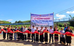 Quảng Ngãi: Cầu treo 540 triệu đồng nối nhịp vui đôi bờ Pô Kô